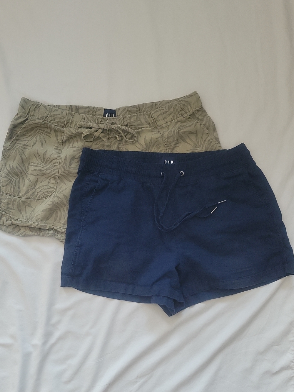 GAP Women’s Navy and Olive Drawstring Lounge Shorts